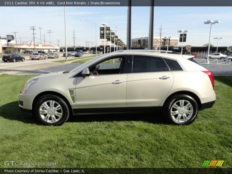 Gold Mist Metallic / Shale/Brownstone 2011 Cadillac SRX 4 V6 AWD