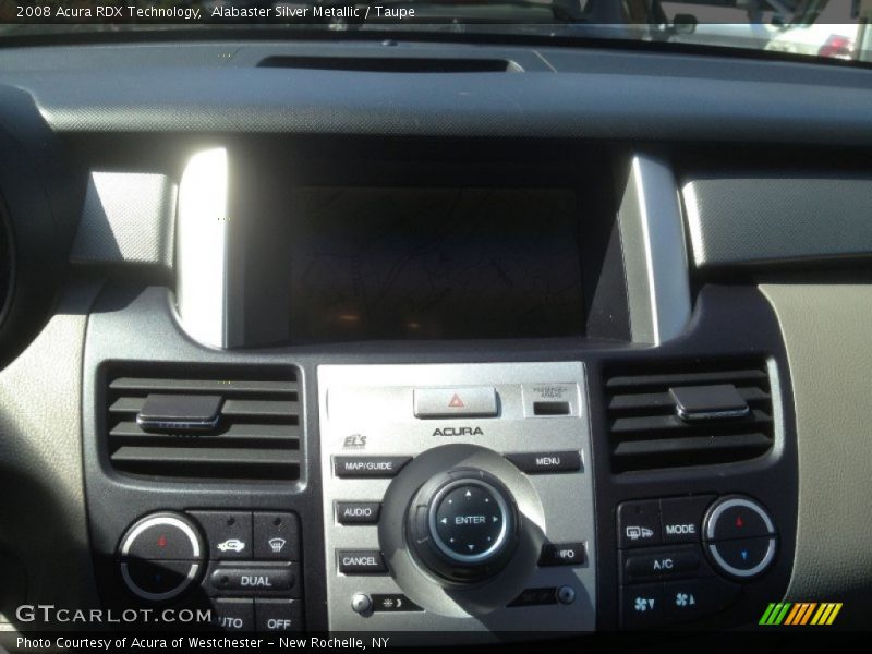Alabaster Silver Metallic / Taupe 2008 Acura RDX Technology