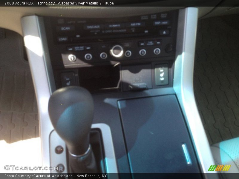 Alabaster Silver Metallic / Taupe 2008 Acura RDX Technology