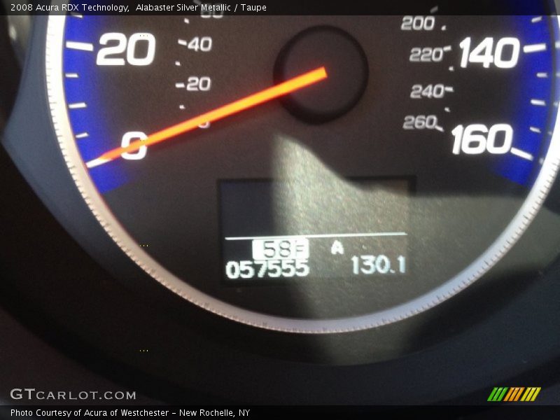 Alabaster Silver Metallic / Taupe 2008 Acura RDX Technology