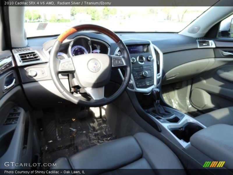 Radiant Silver / Titanium/Ebony 2010 Cadillac SRX 4 V6 AWD