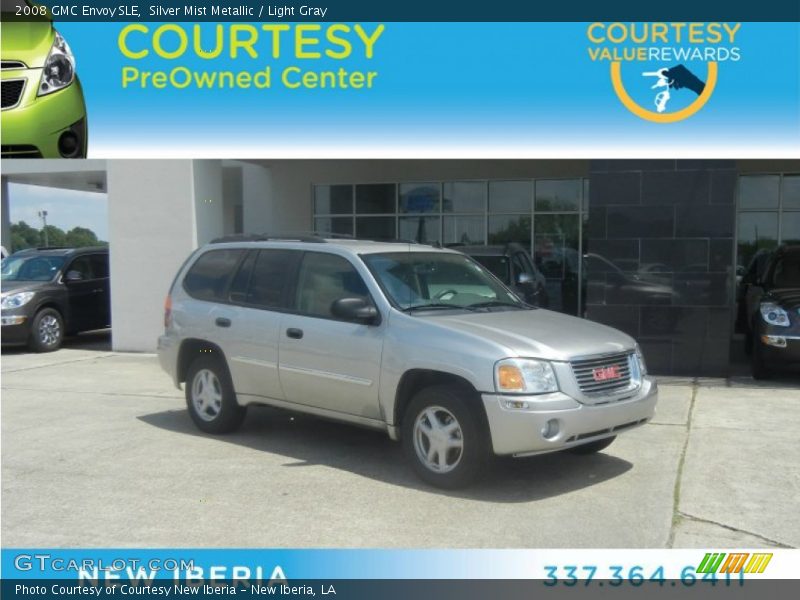 Silver Mist Metallic / Light Gray 2008 GMC Envoy SLE