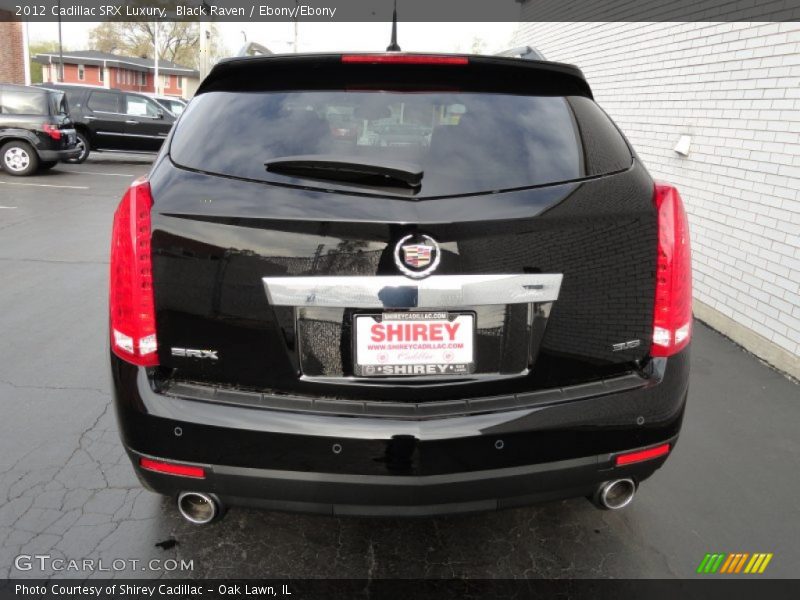 Black Raven / Ebony/Ebony 2012 Cadillac SRX Luxury