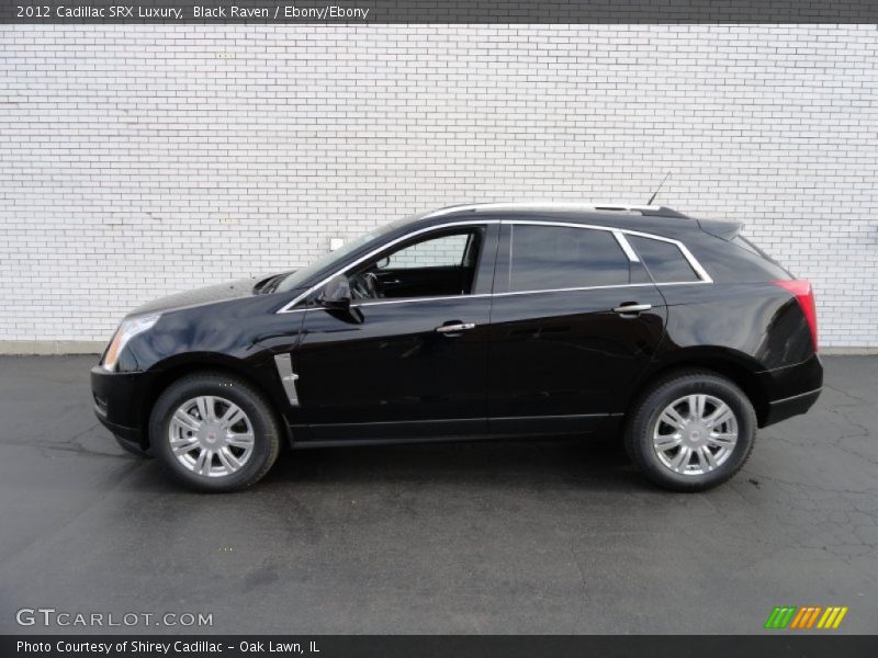 Black Raven / Ebony/Ebony 2012 Cadillac SRX Luxury