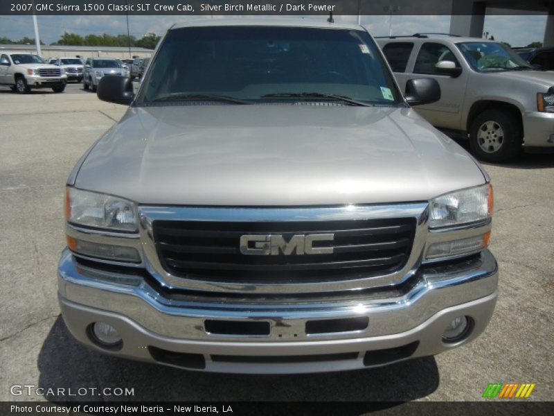 Silver Birch Metallic / Dark Pewter 2007 GMC Sierra 1500 Classic SLT Crew Cab