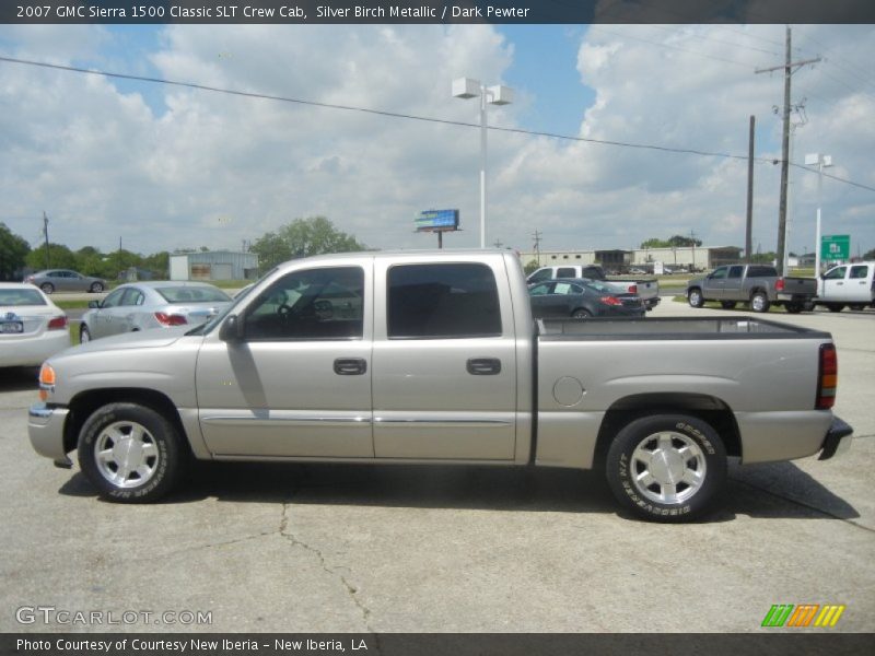 Silver Birch Metallic / Dark Pewter 2007 GMC Sierra 1500 Classic SLT Crew Cab