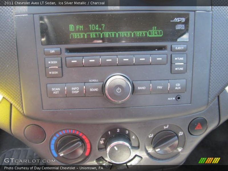Ice Silver Metallic / Charcoal 2011 Chevrolet Aveo LT Sedan