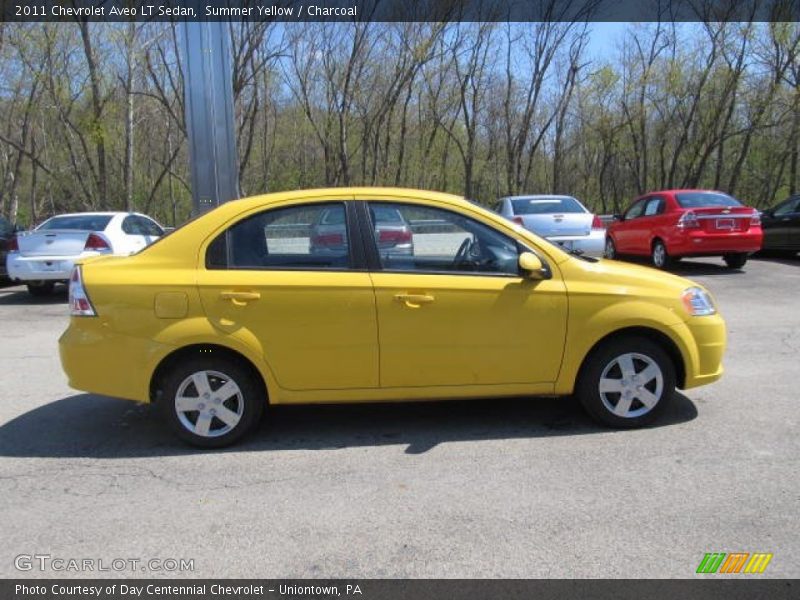 Summer Yellow / Charcoal 2011 Chevrolet Aveo LT Sedan