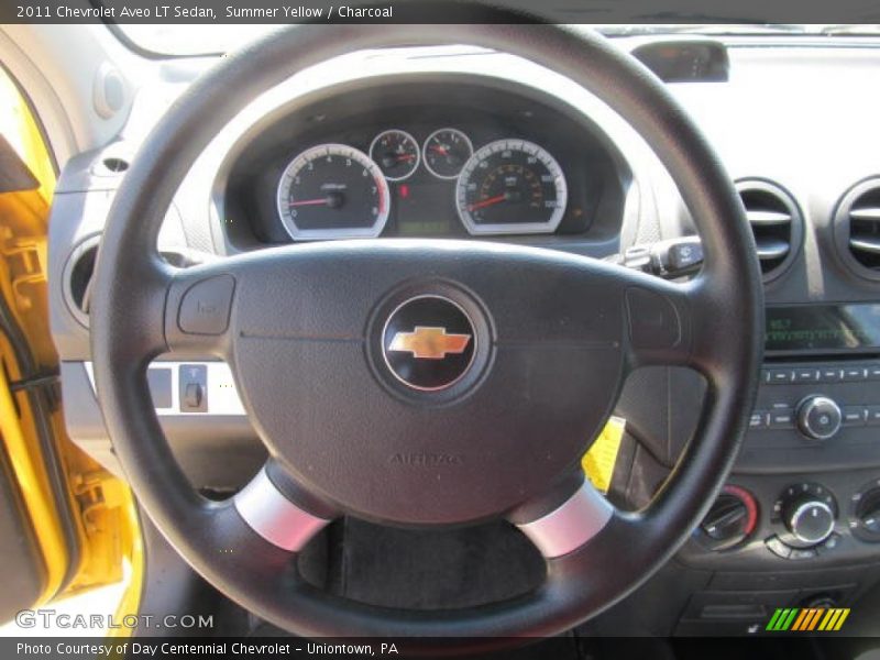 Summer Yellow / Charcoal 2011 Chevrolet Aveo LT Sedan