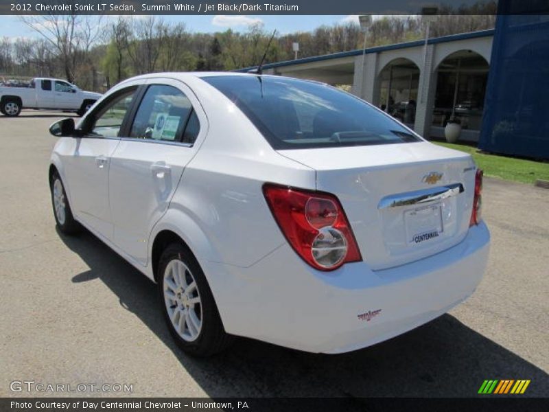 Summit White / Jet Black/Dark Titanium 2012 Chevrolet Sonic LT Sedan