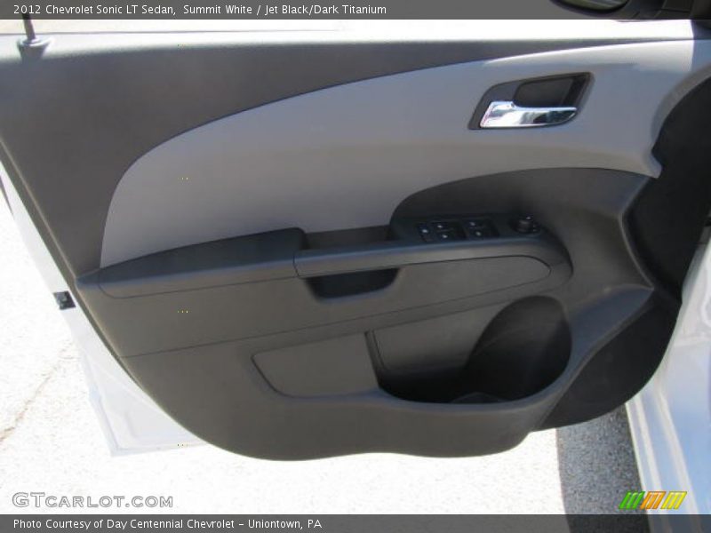 Summit White / Jet Black/Dark Titanium 2012 Chevrolet Sonic LT Sedan