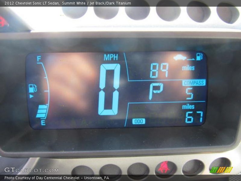 Summit White / Jet Black/Dark Titanium 2012 Chevrolet Sonic LT Sedan
