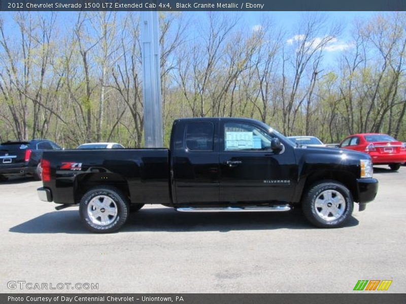 Black Granite Metallic / Ebony 2012 Chevrolet Silverado 1500 LTZ Extended Cab 4x4