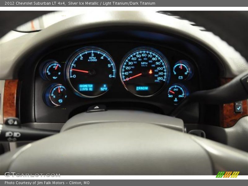 Silver Ice Metallic / Light Titanium/Dark Titanium 2012 Chevrolet Suburban LT 4x4