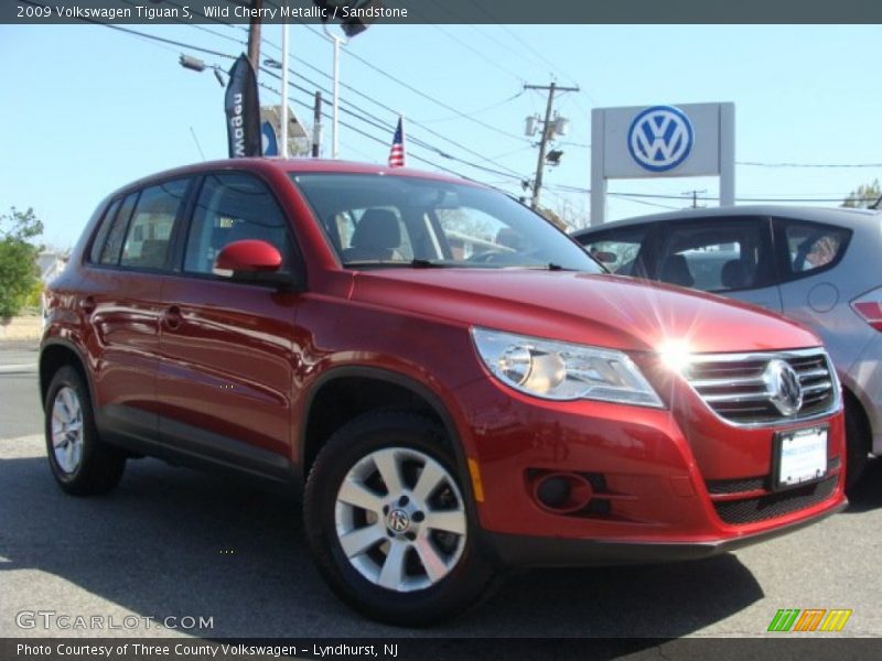 Wild Cherry Metallic / Sandstone 2009 Volkswagen Tiguan S