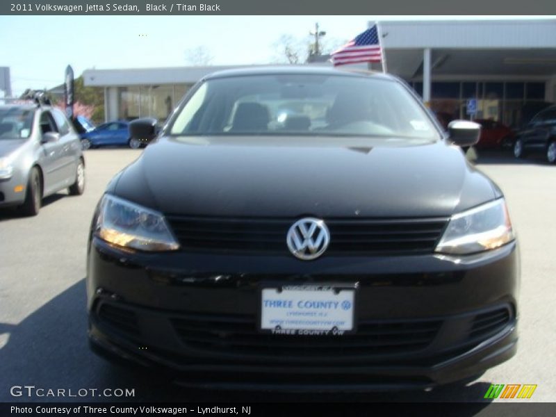 Black / Titan Black 2011 Volkswagen Jetta S Sedan