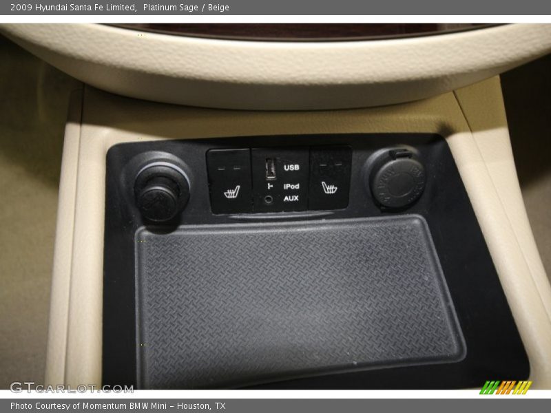 Platinum Sage / Beige 2009 Hyundai Santa Fe Limited
