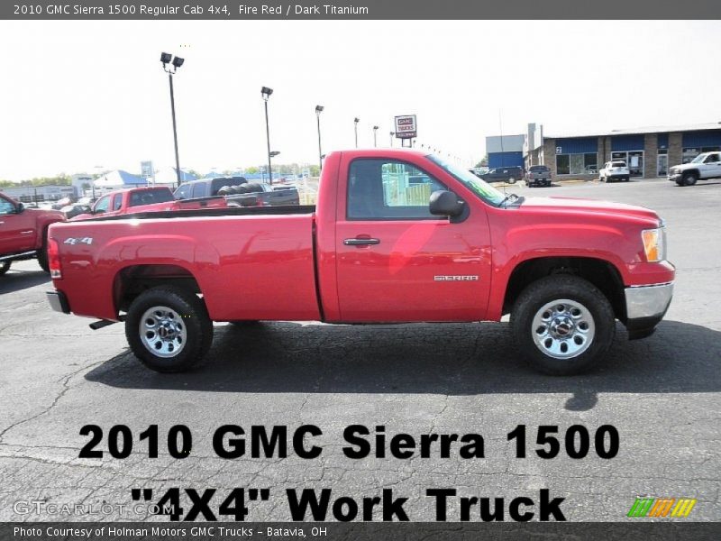 Fire Red / Dark Titanium 2010 GMC Sierra 1500 Regular Cab 4x4