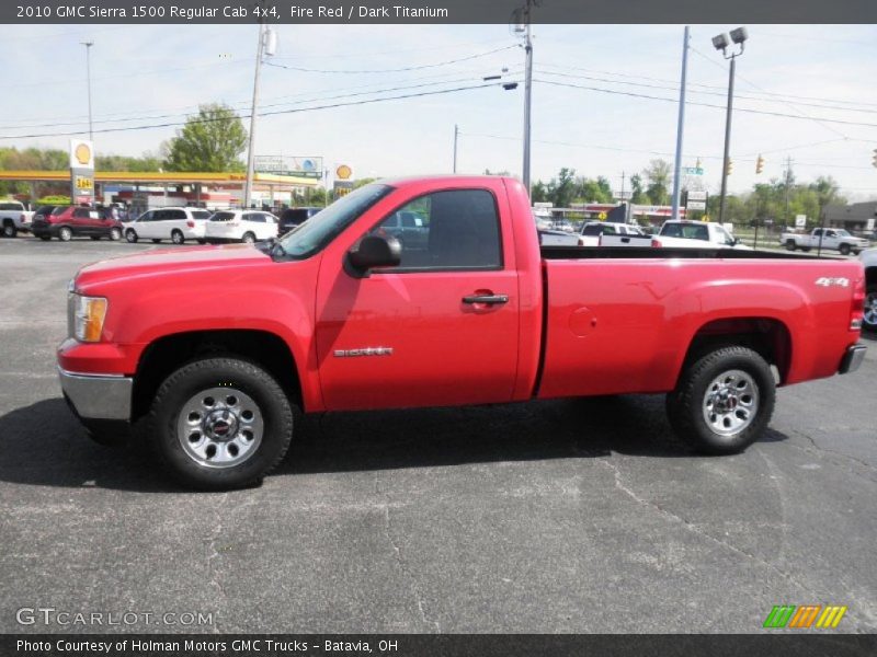 Fire Red / Dark Titanium 2010 GMC Sierra 1500 Regular Cab 4x4