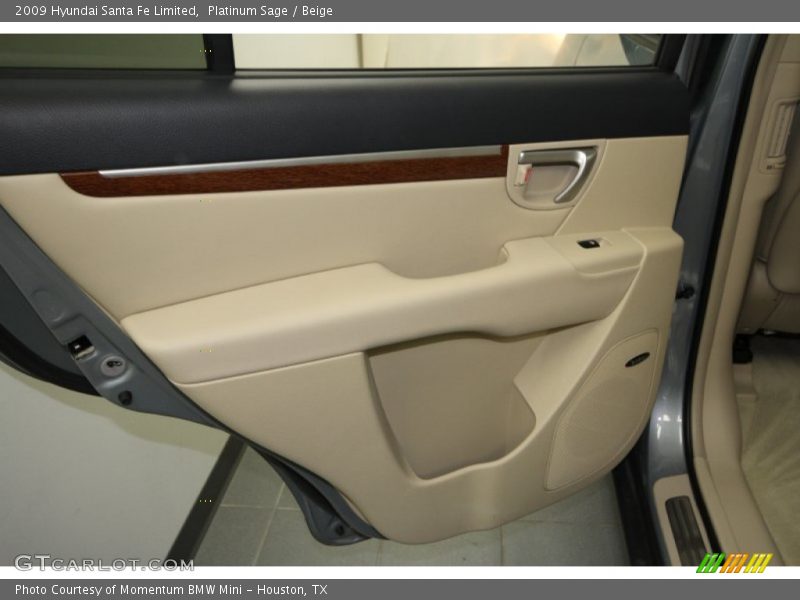 Platinum Sage / Beige 2009 Hyundai Santa Fe Limited