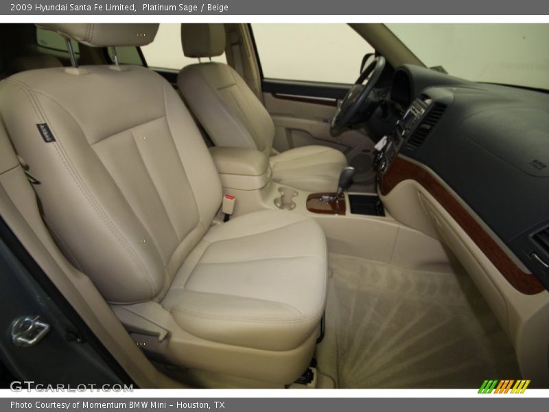 Platinum Sage / Beige 2009 Hyundai Santa Fe Limited
