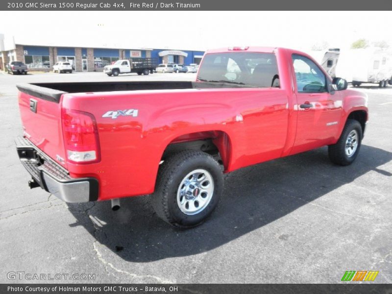 Fire Red / Dark Titanium 2010 GMC Sierra 1500 Regular Cab 4x4