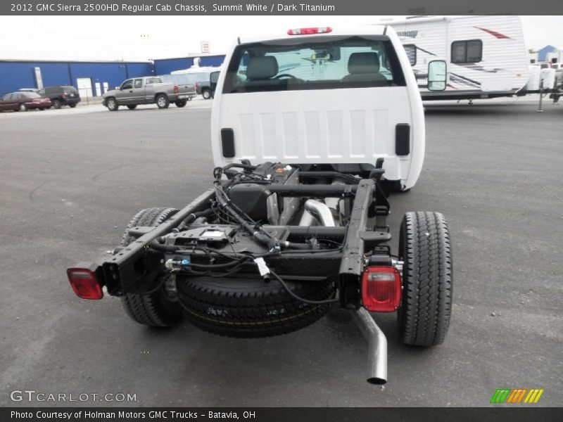Summit White / Dark Titanium 2012 GMC Sierra 2500HD Regular Cab Chassis
