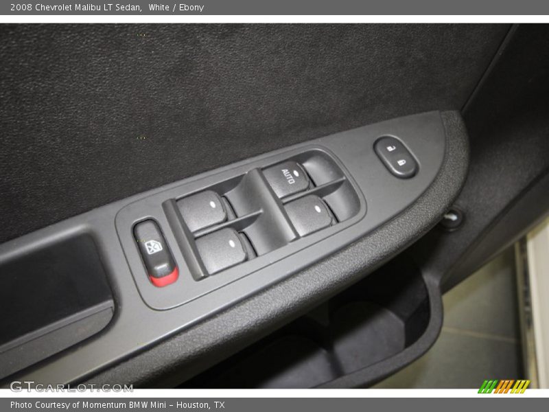 White / Ebony 2008 Chevrolet Malibu LT Sedan