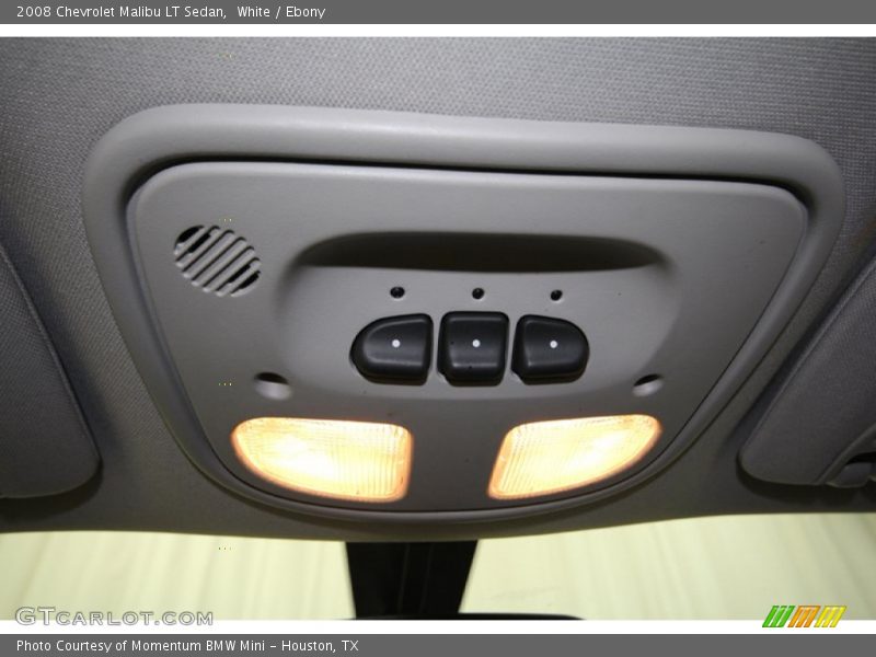White / Ebony 2008 Chevrolet Malibu LT Sedan