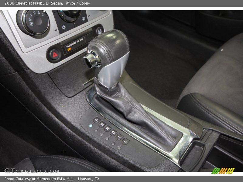 White / Ebony 2008 Chevrolet Malibu LT Sedan