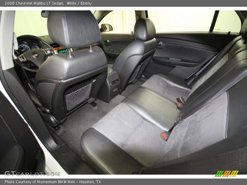 White / Ebony 2008 Chevrolet Malibu LT Sedan