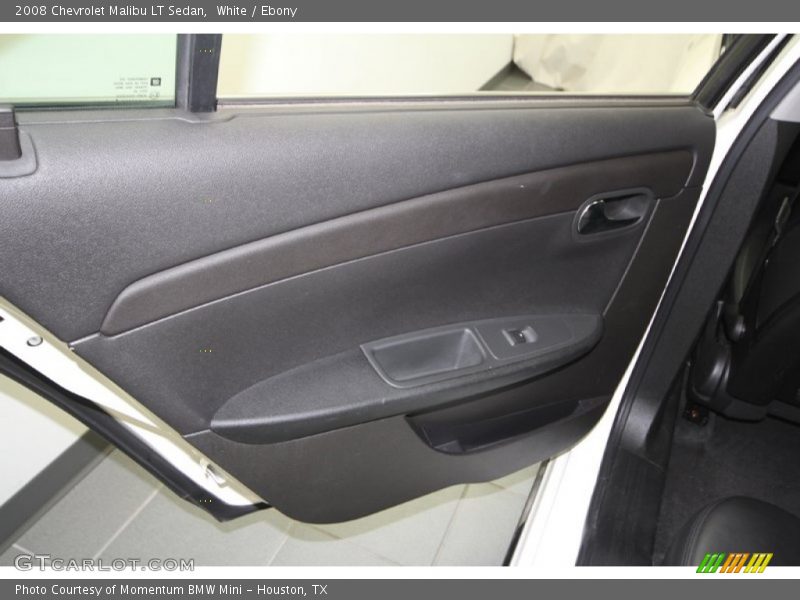 White / Ebony 2008 Chevrolet Malibu LT Sedan