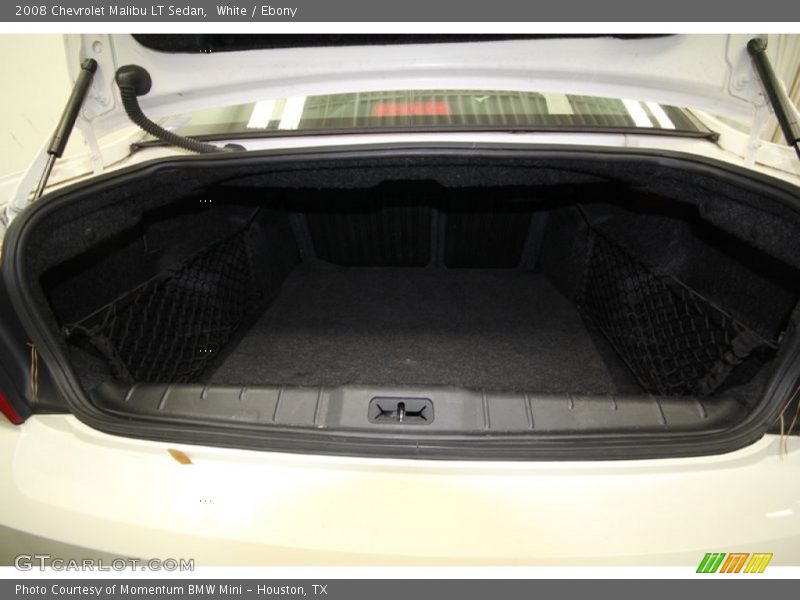 White / Ebony 2008 Chevrolet Malibu LT Sedan