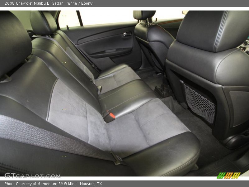 White / Ebony 2008 Chevrolet Malibu LT Sedan