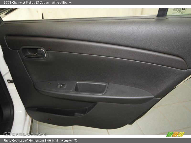 White / Ebony 2008 Chevrolet Malibu LT Sedan