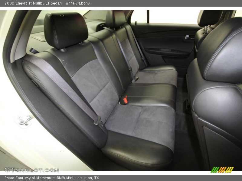 White / Ebony 2008 Chevrolet Malibu LT Sedan