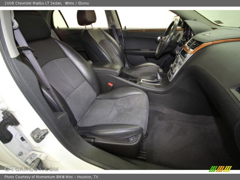 White / Ebony 2008 Chevrolet Malibu LT Sedan