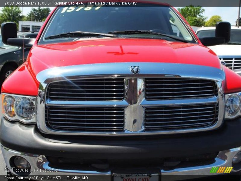 Flame Red / Dark Slate Gray 2003 Dodge Ram 1500 ST Regular Cab 4x4