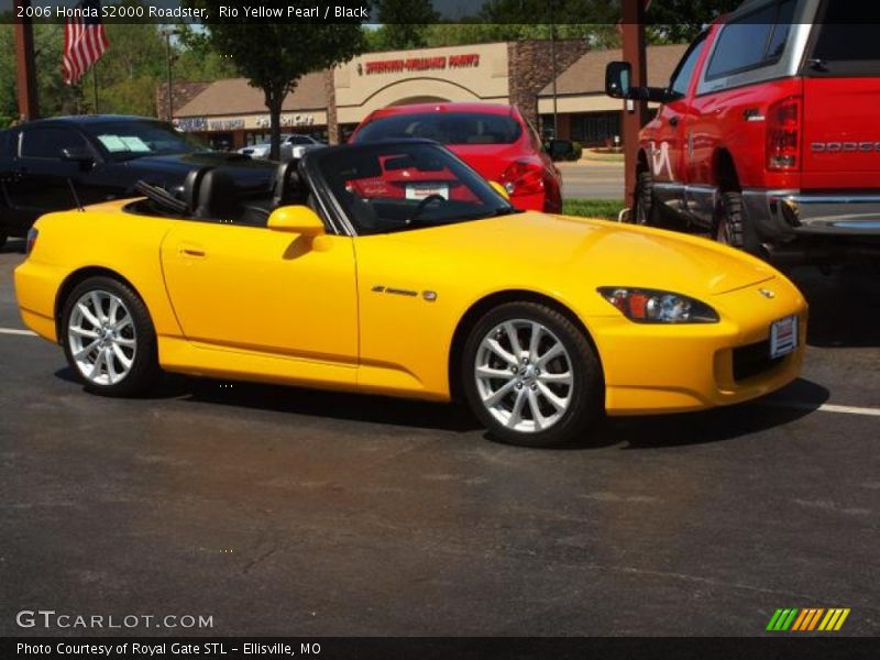 Rio Yellow Pearl / Black 2006 Honda S2000 Roadster