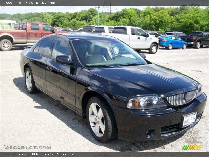 Black / Beige 2006 Lincoln LS V8