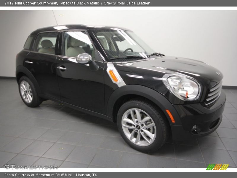 Absolute Black Metallic / Gravity Polar Beige Leather 2012 Mini Cooper Countryman