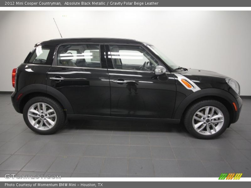 Absolute Black Metallic / Gravity Polar Beige Leather 2012 Mini Cooper Countryman