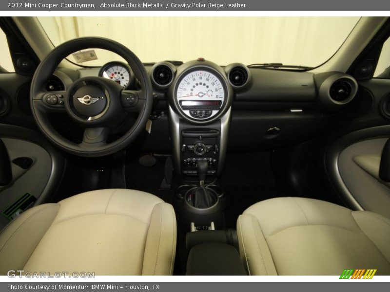 Absolute Black Metallic / Gravity Polar Beige Leather 2012 Mini Cooper Countryman