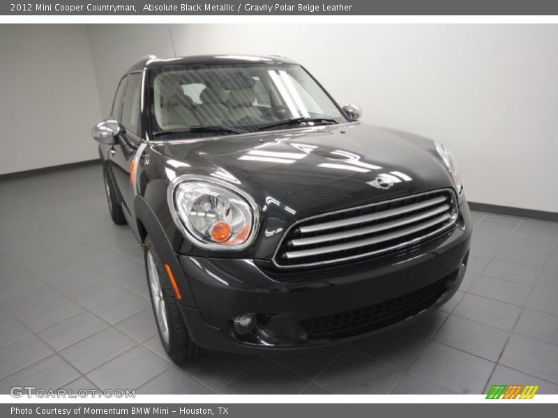 Absolute Black Metallic / Gravity Polar Beige Leather 2012 Mini Cooper Countryman