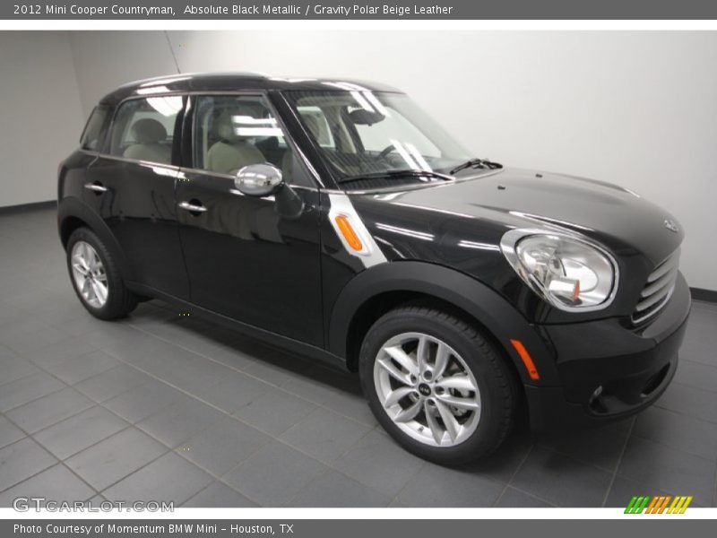Absolute Black Metallic / Gravity Polar Beige Leather 2012 Mini Cooper Countryman