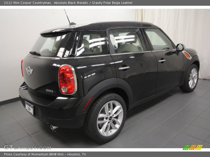 Absolute Black Metallic / Gravity Polar Beige Leather 2012 Mini Cooper Countryman