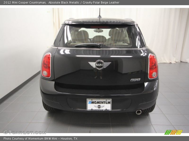 Absolute Black Metallic / Gravity Polar Beige Leather 2012 Mini Cooper Countryman