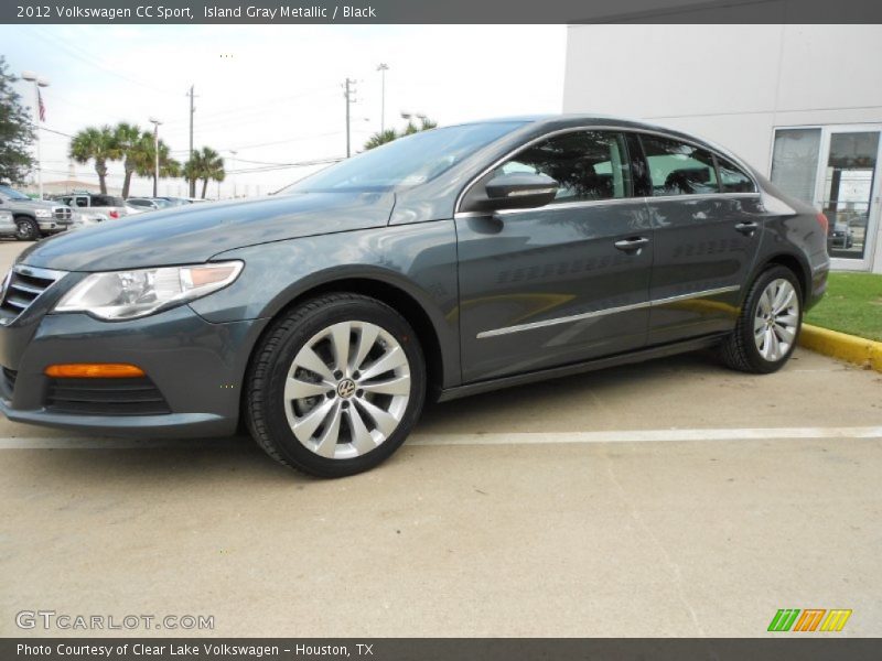 Island Gray Metallic / Black 2012 Volkswagen CC Sport
