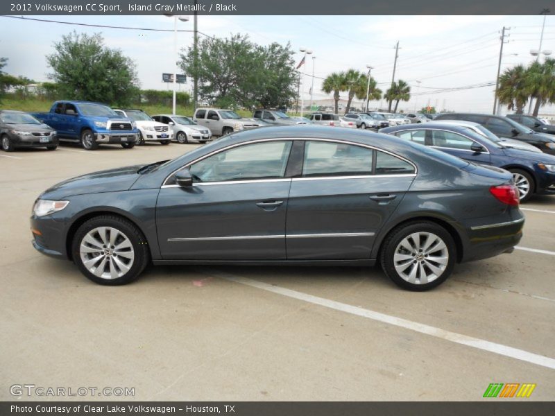 Island Gray Metallic / Black 2012 Volkswagen CC Sport