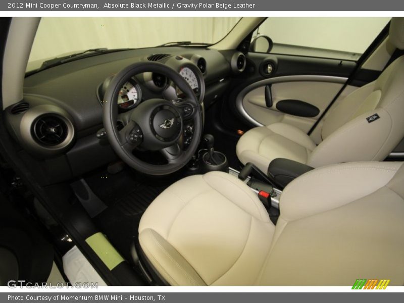 Absolute Black Metallic / Gravity Polar Beige Leather 2012 Mini Cooper Countryman